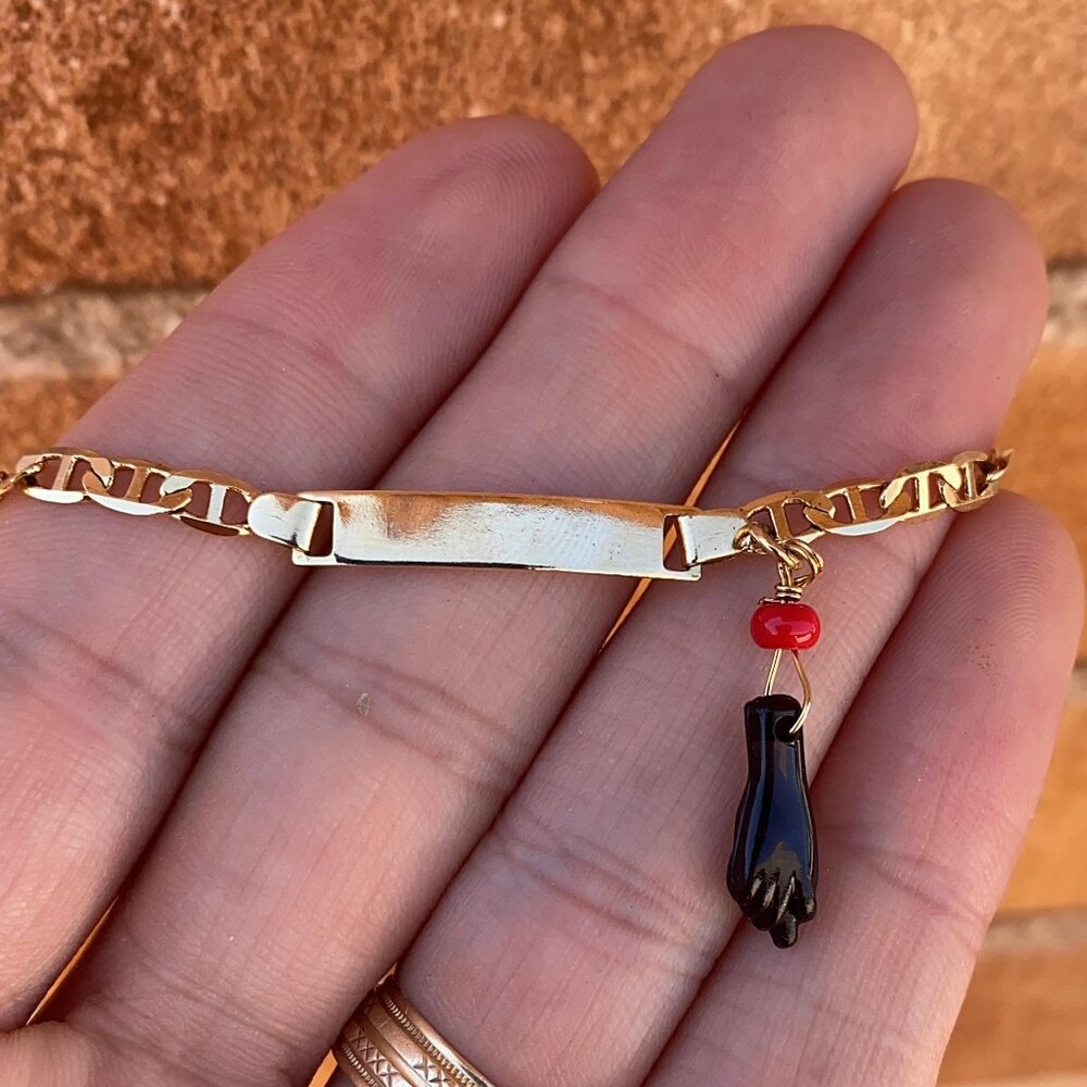 New Bracelet 5.5" Mariner Link Free Engraving 14K Gold Filled Gifts Kids Pulsera